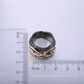 Anillo de compromiso barato del precio del diseño del anillo de oro simple de alta calidad para el partido